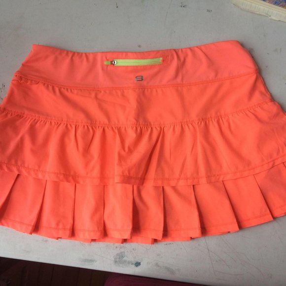 Neon Coral Skort - Picture 4 of 8